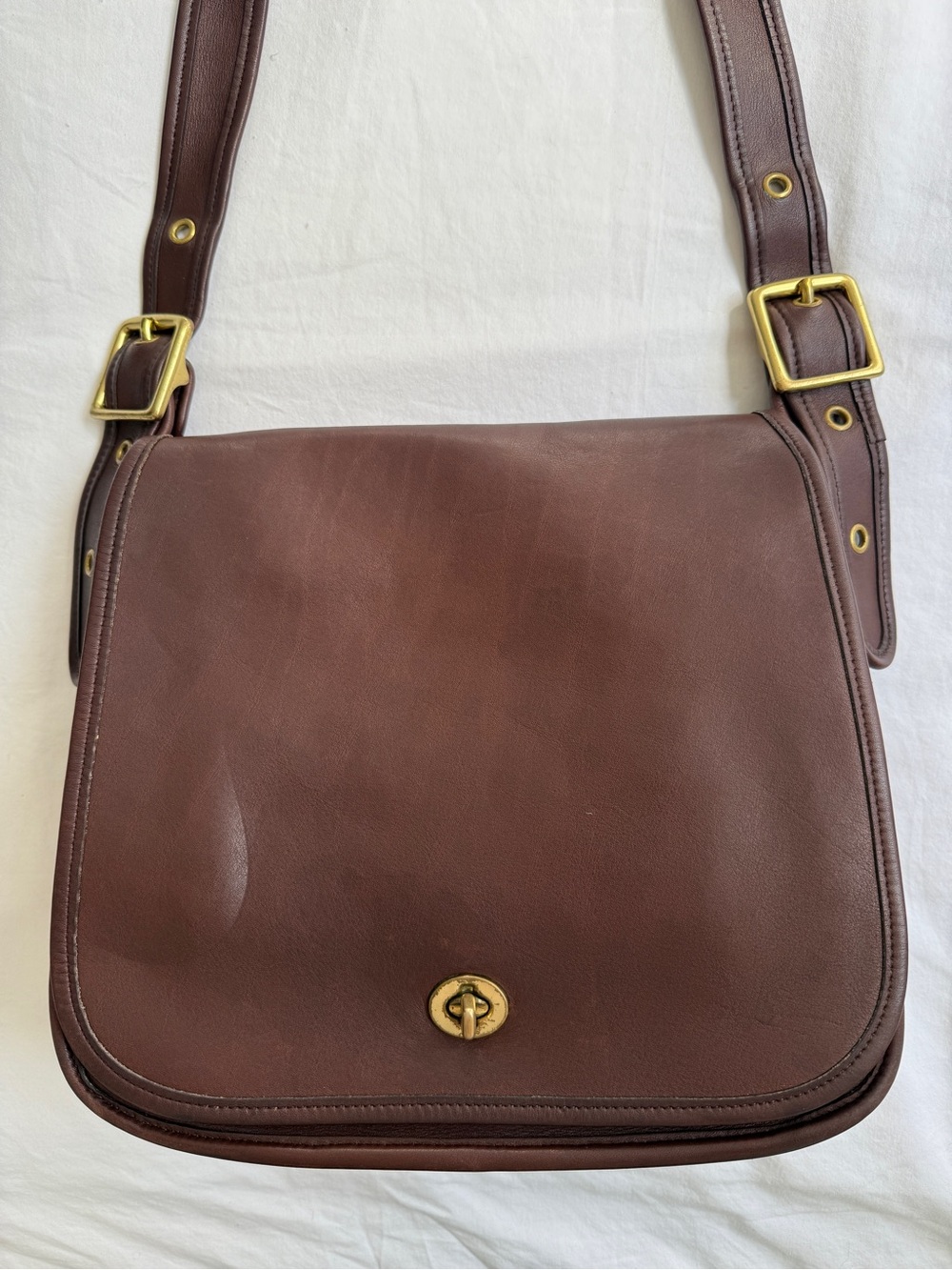 Coach Vintage Stewardess Bag Brown Leather Style 9525 Made in Original NYC USA - Picture 5 of 15